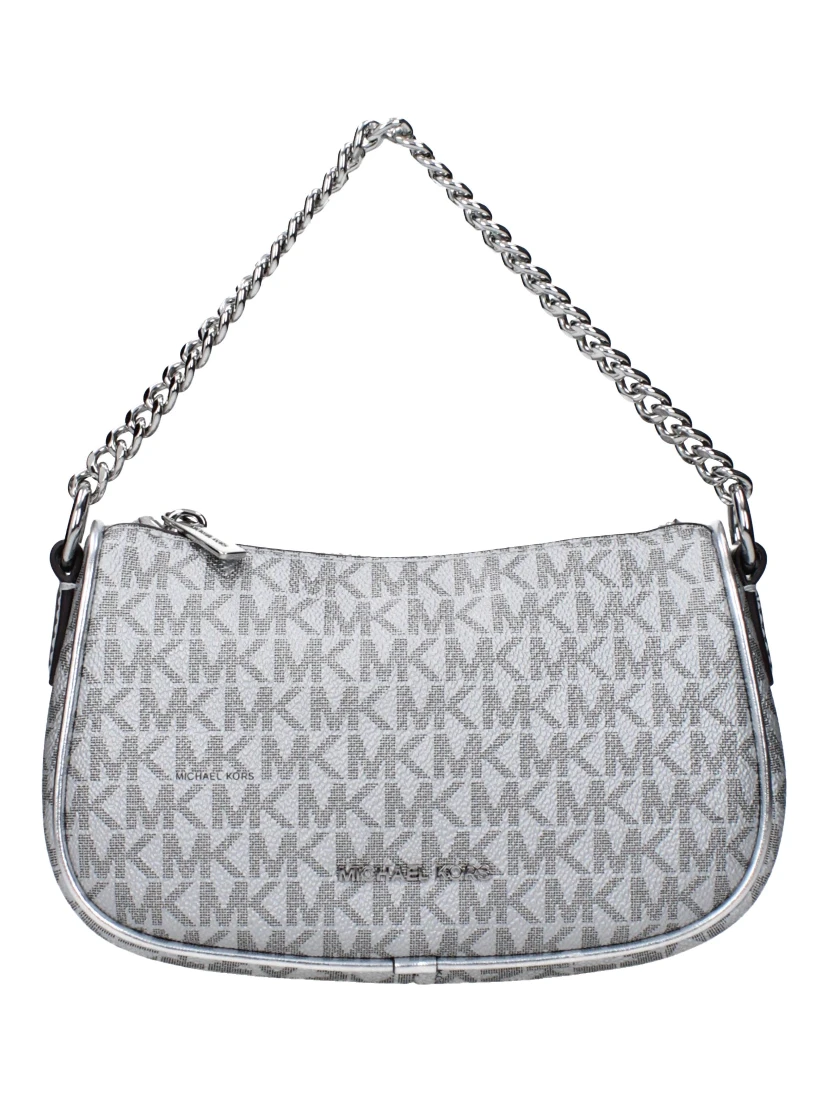 Gray Fabric Handbag