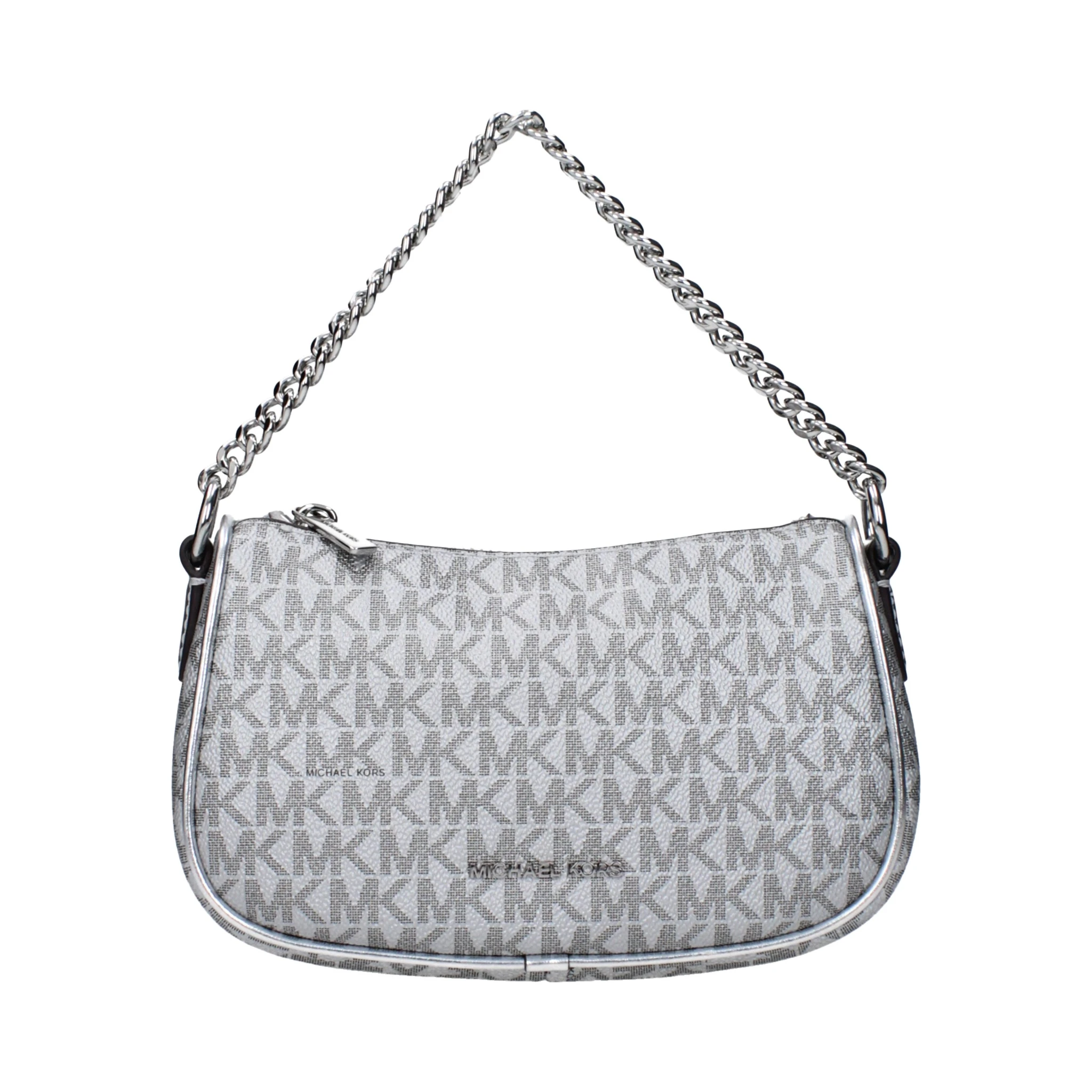 Gray Fabric Handbag