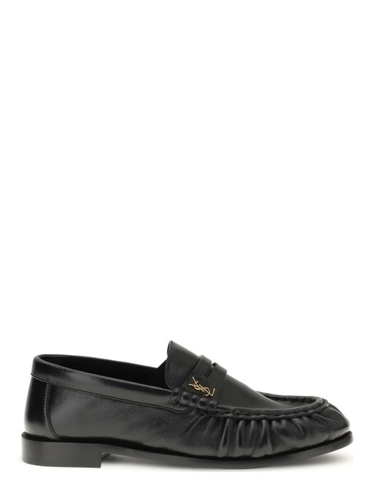Black Lamb Ovis Aries Aries Slip-On Loafers