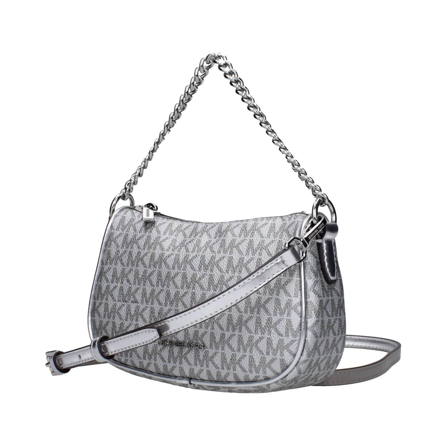 Gray Fabric Handbag