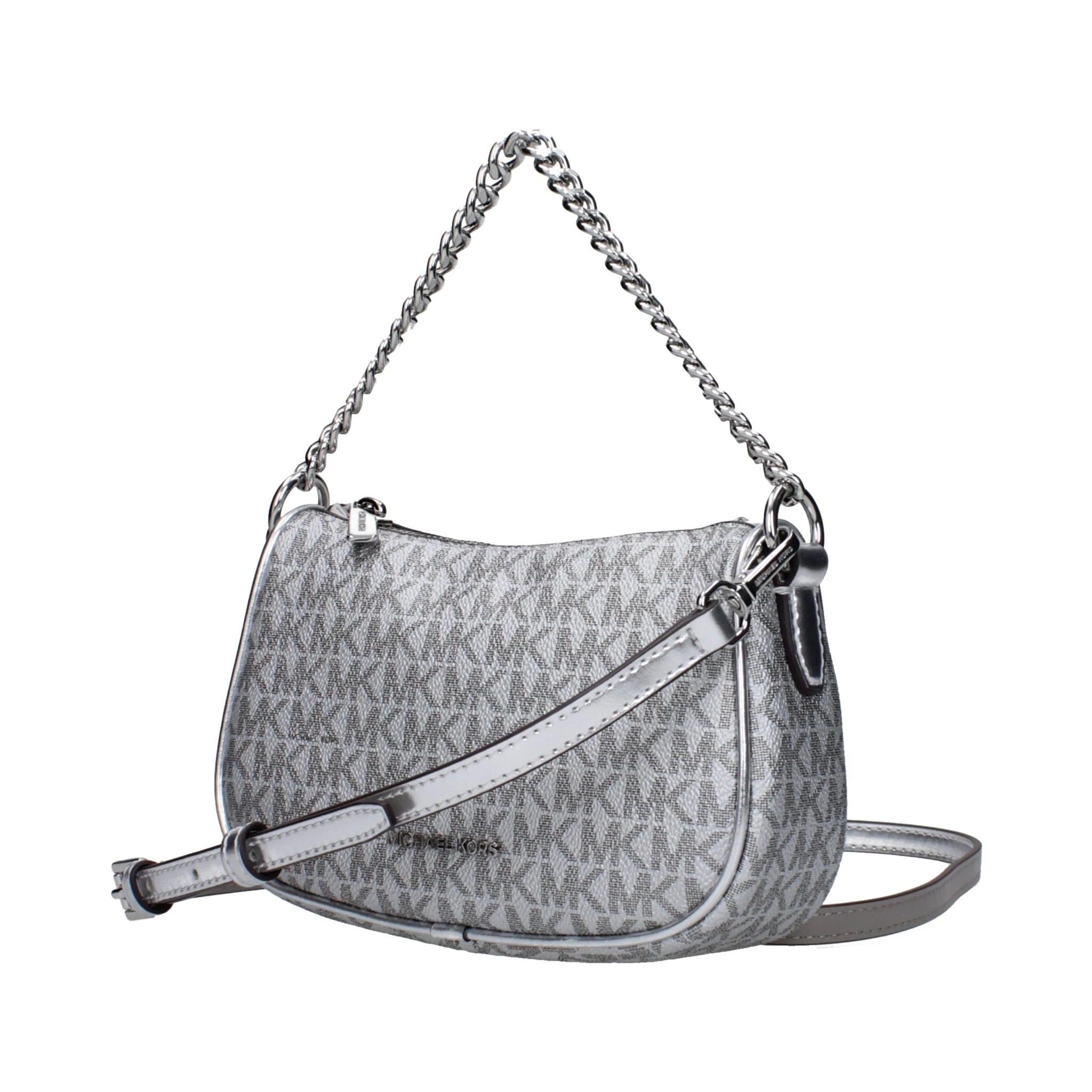 Gray Fabric Handbag