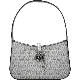 Gray Fabric Handbag