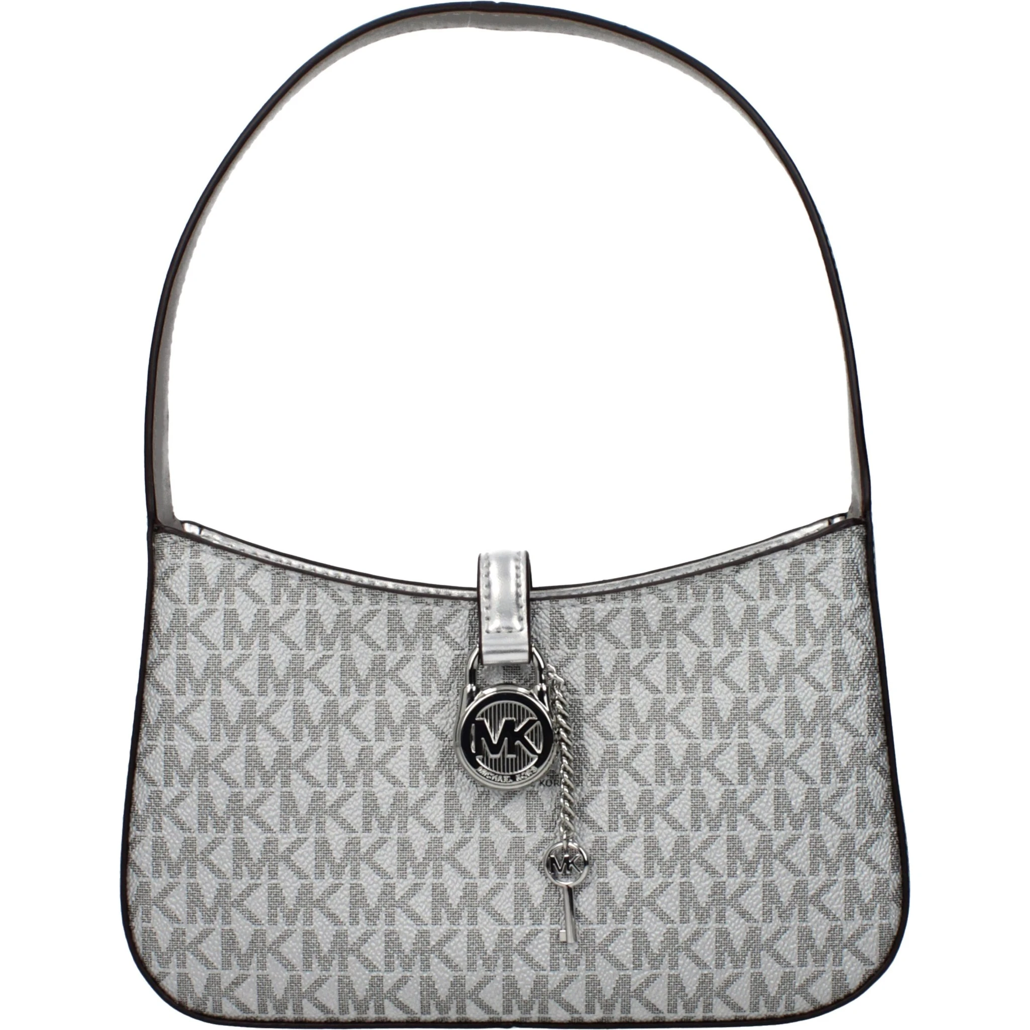 Gray Fabric Handbag