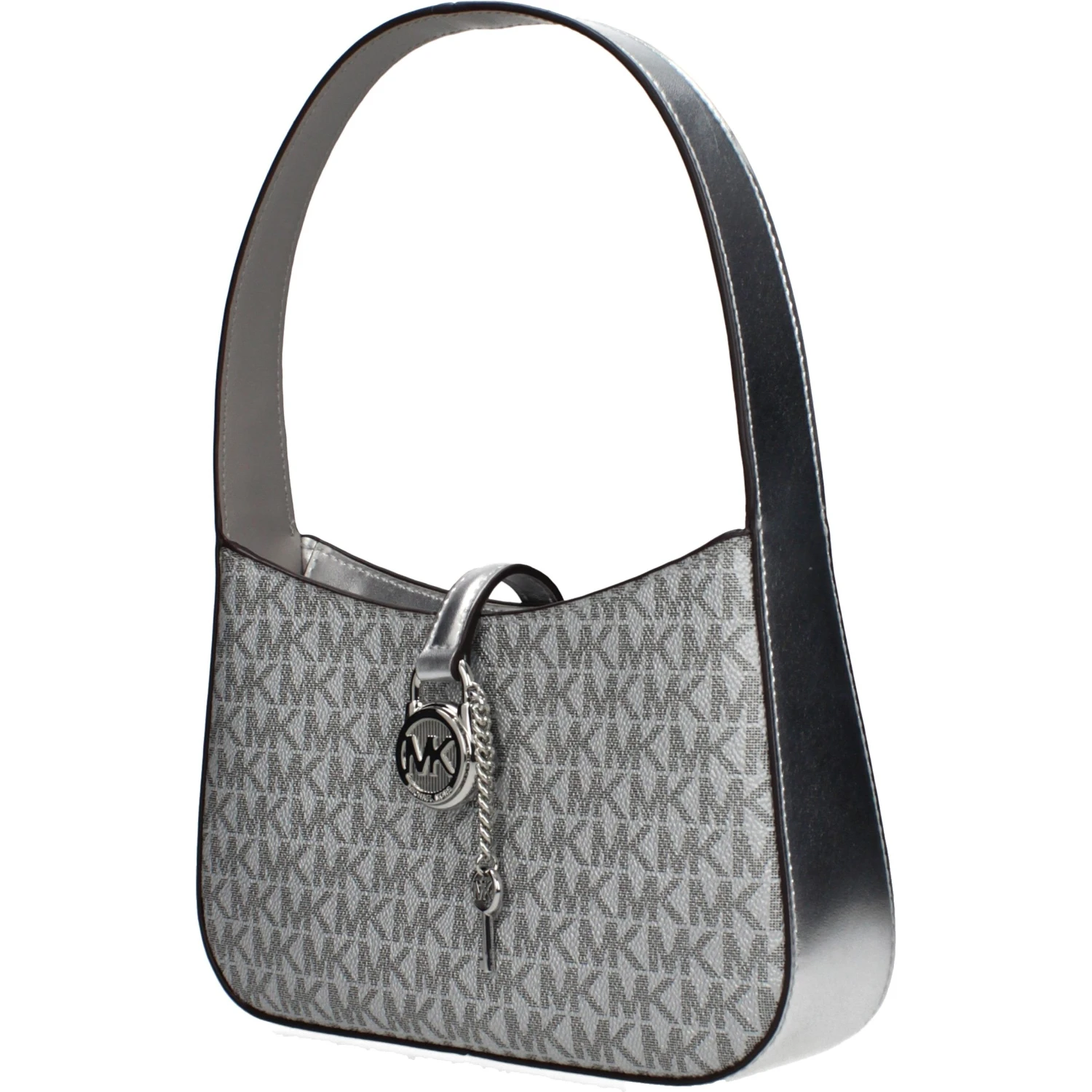 Gray Fabric Handbag