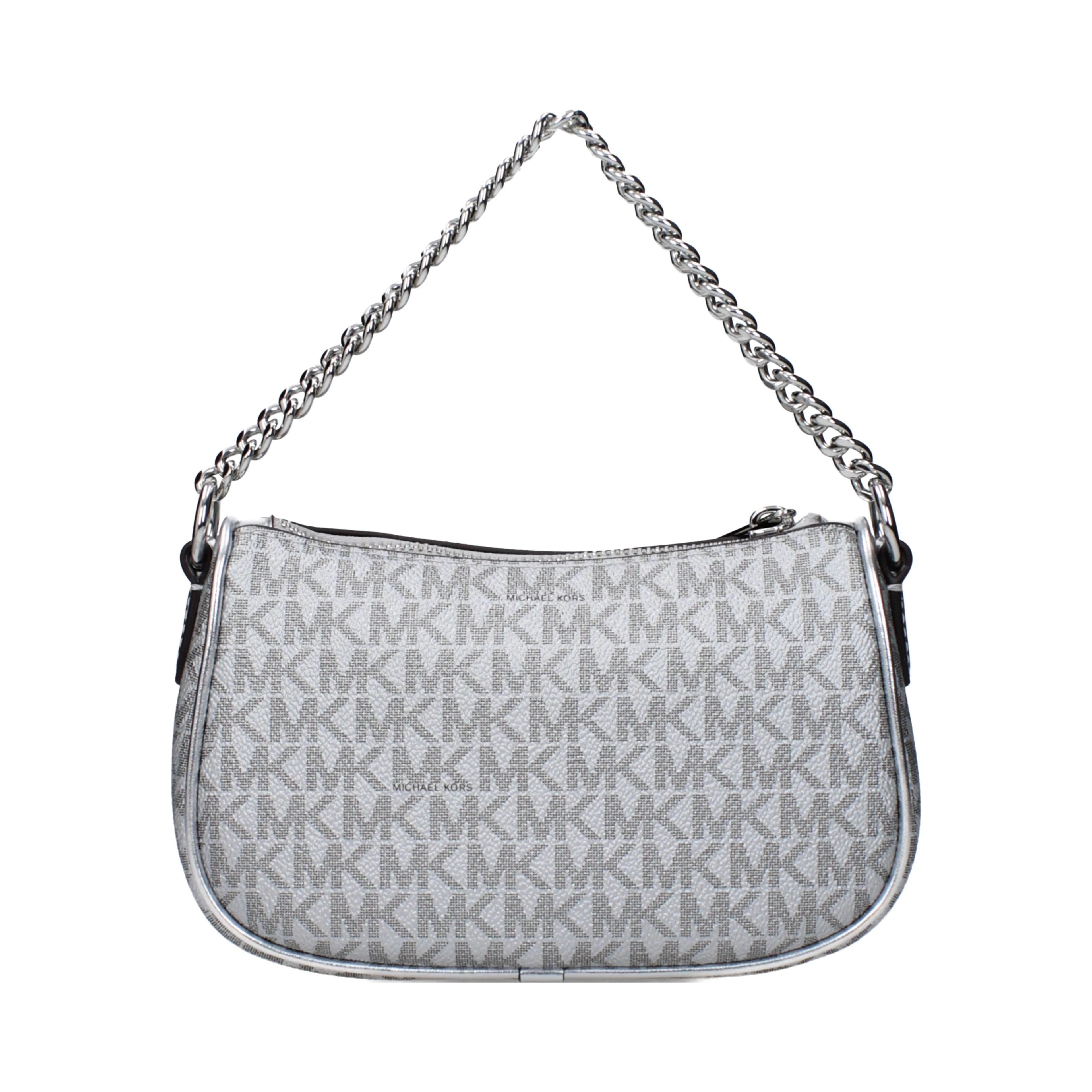 Gray Fabric Handbag
