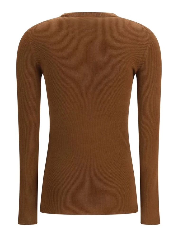 Brown Fleece Wool Cardigan alternative