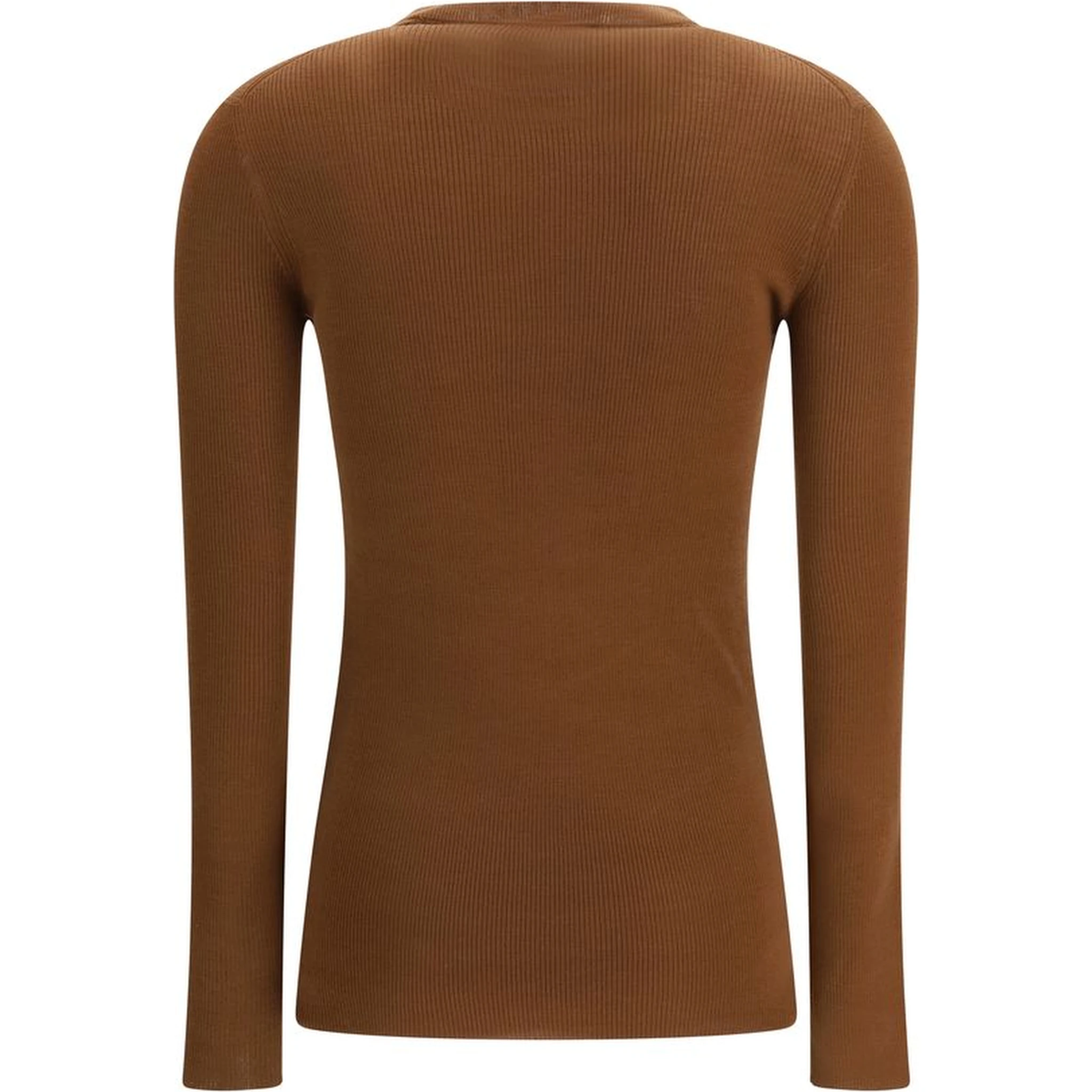 Brown Fleece Wool Cardigan