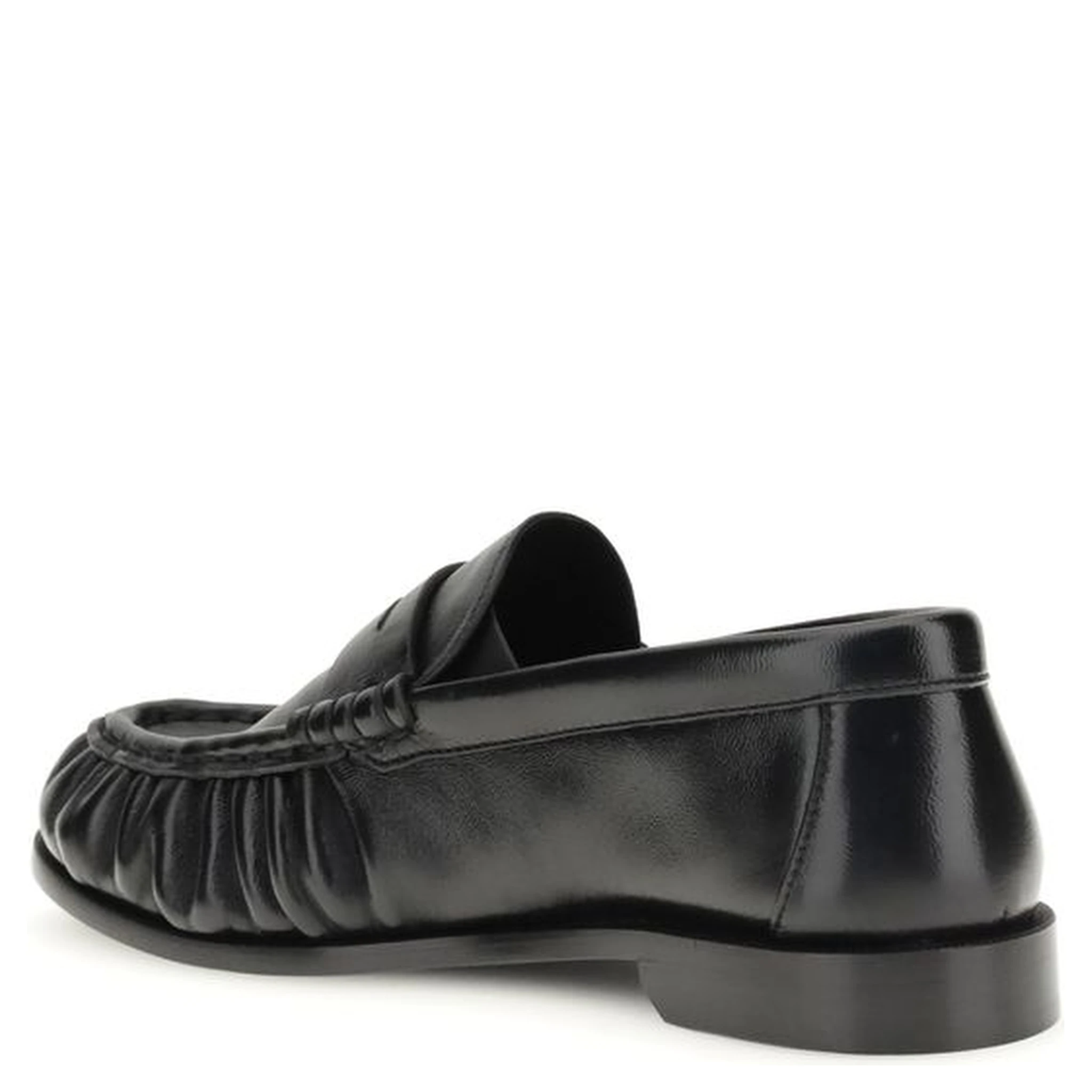 Black Lamb Ovis Aries Aries Slip-On Loafers