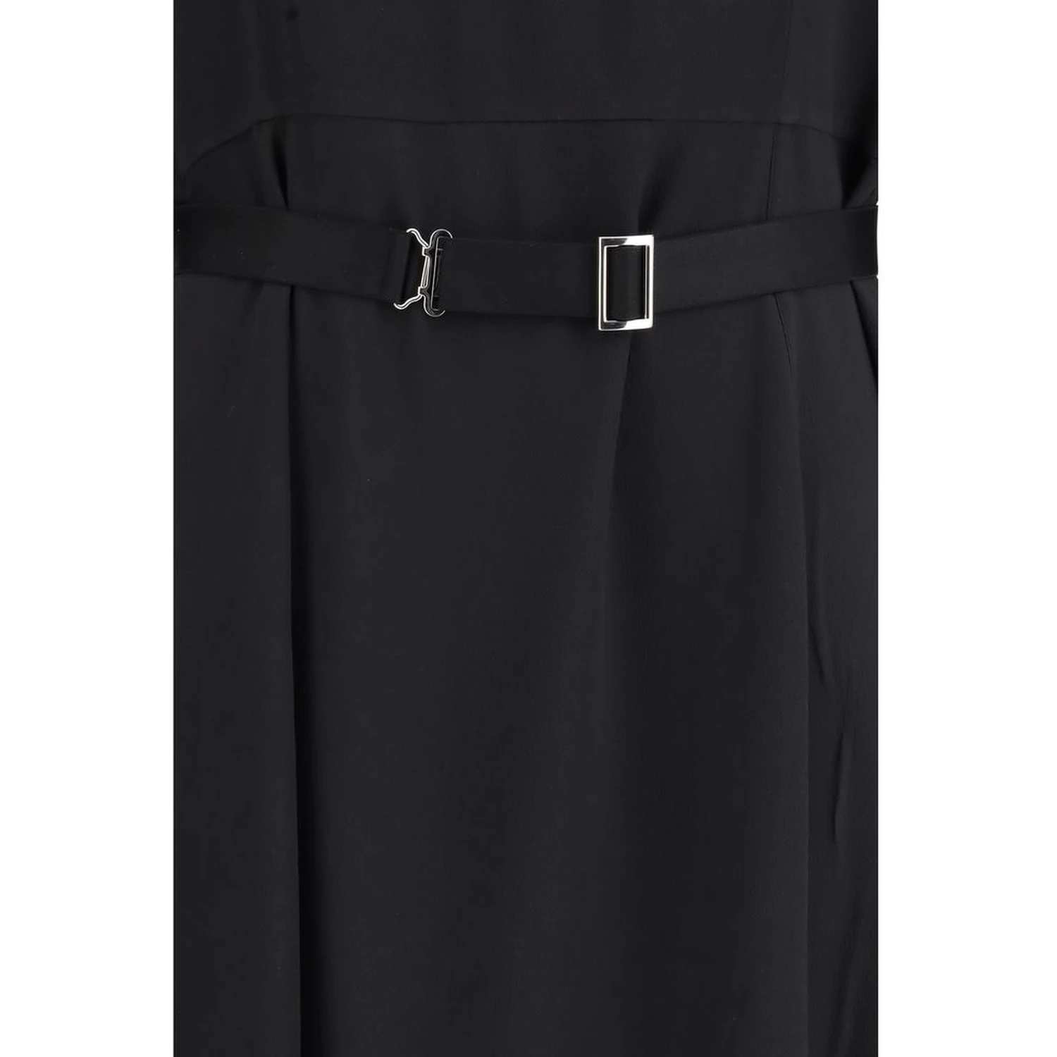 Black Wool Casual Dress