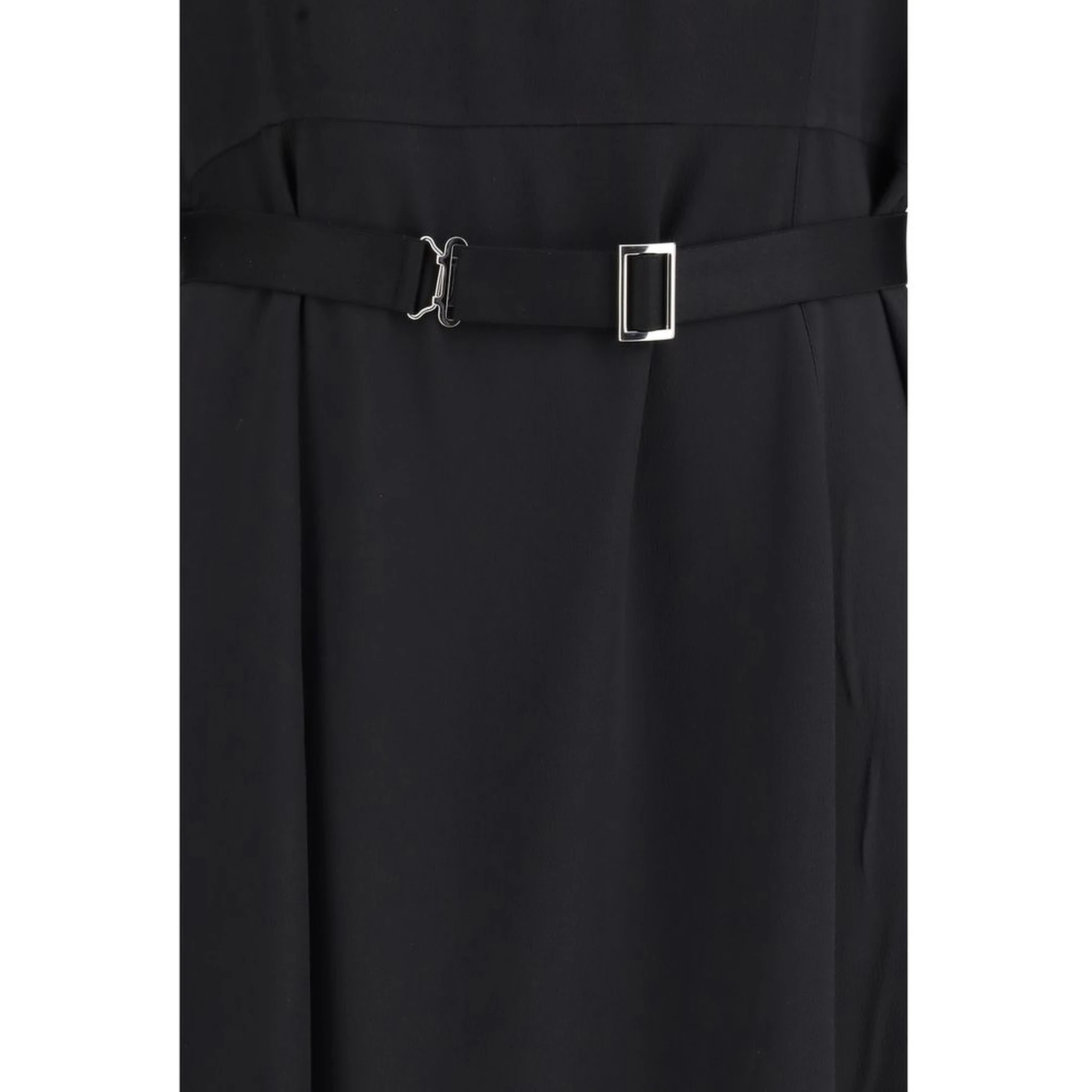 Black Wool Casual Dress