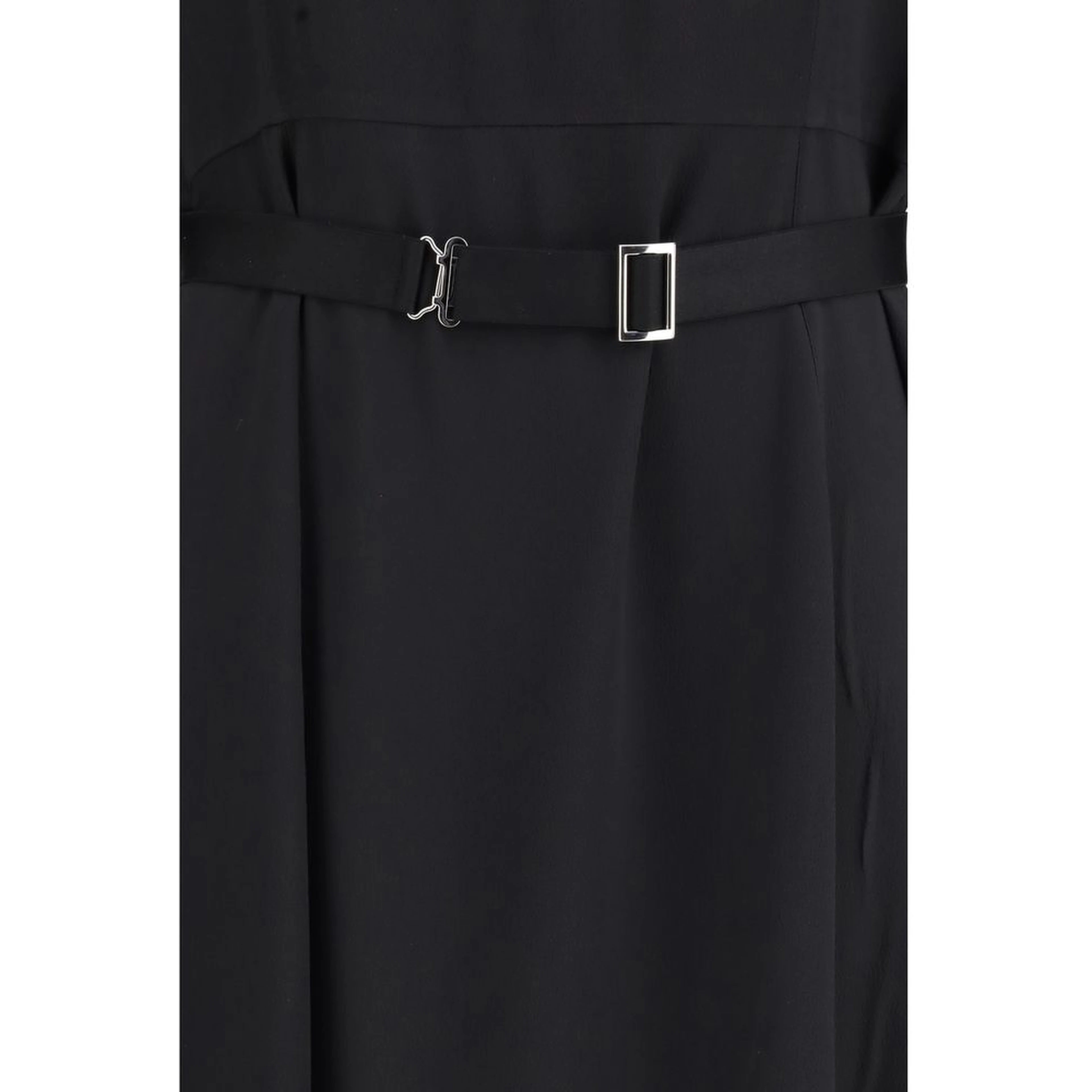 Black Wool Casual Dress