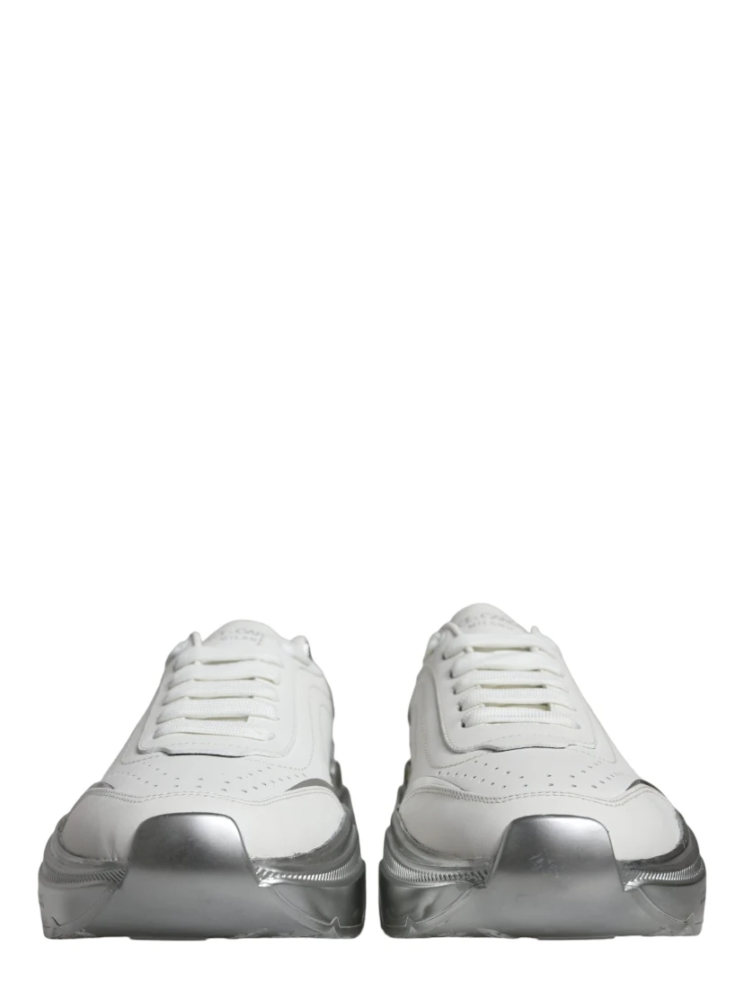 White Silver Daymaster Low Top Sneakers Shoes
