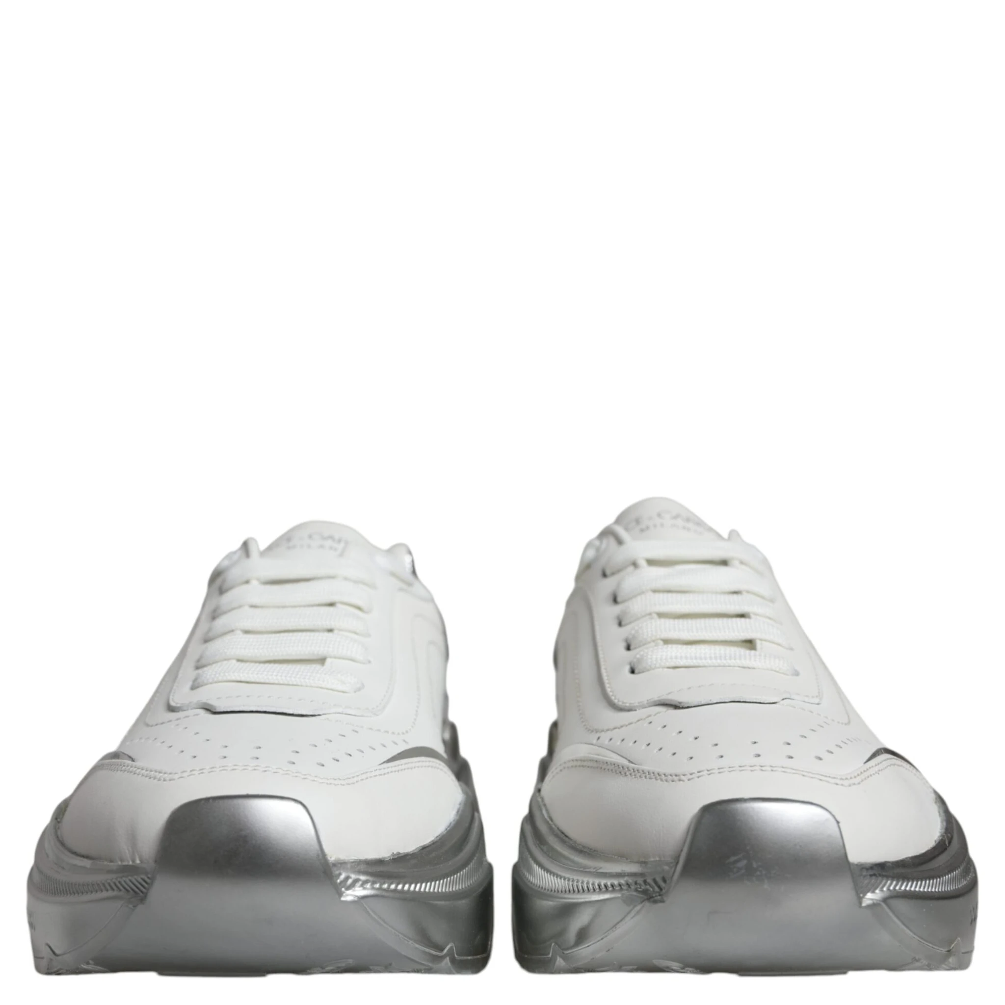 White Silver Daymaster Low Top Sneakers Shoes