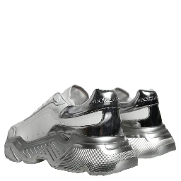 White Silver Daymaster Low Top Sneakers Shoes