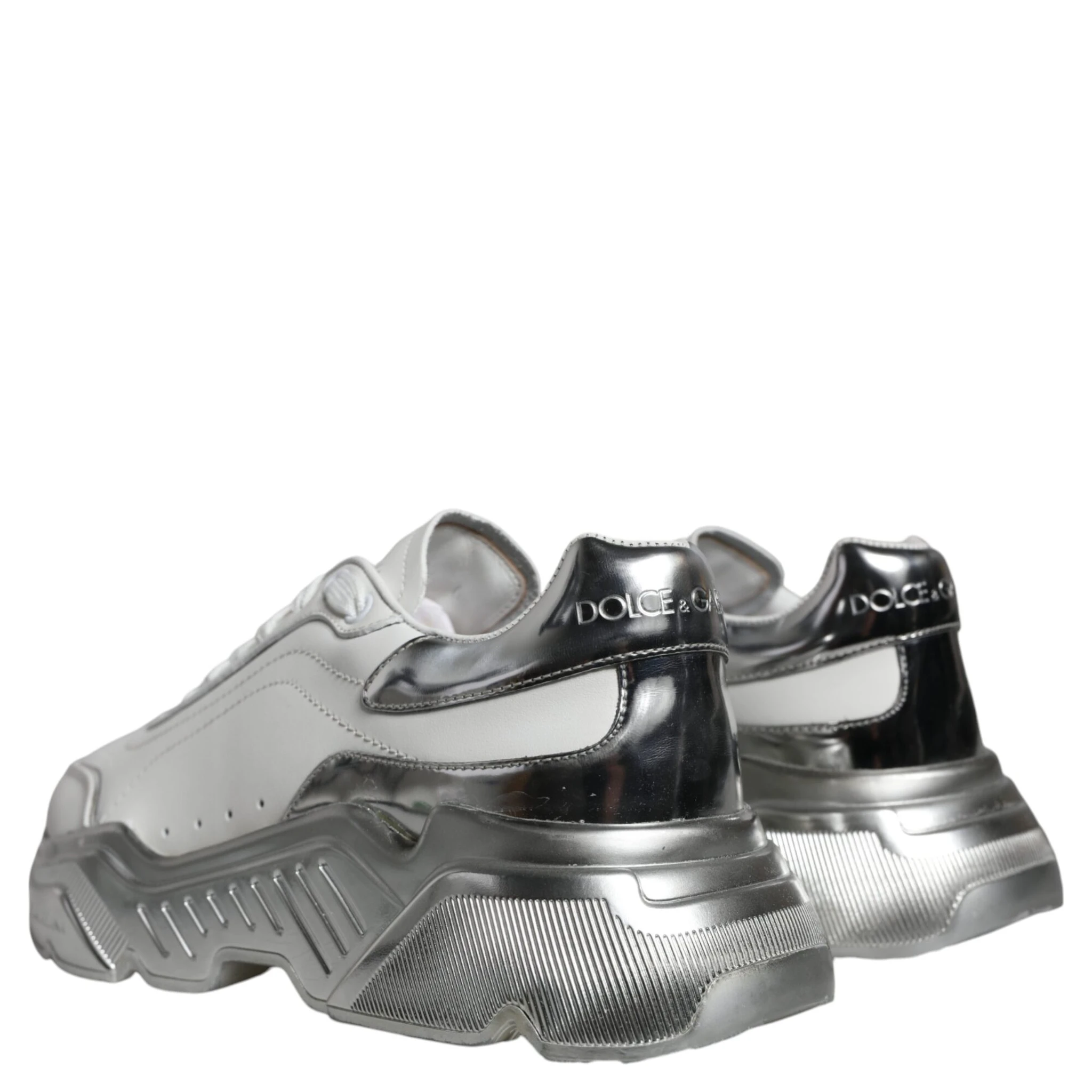 White Silver Daymaster Low Top Sneakers Shoes