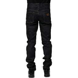 Black Cotton Skinny Denim Men Jeans