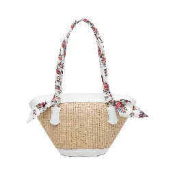 Capri straw tote bag