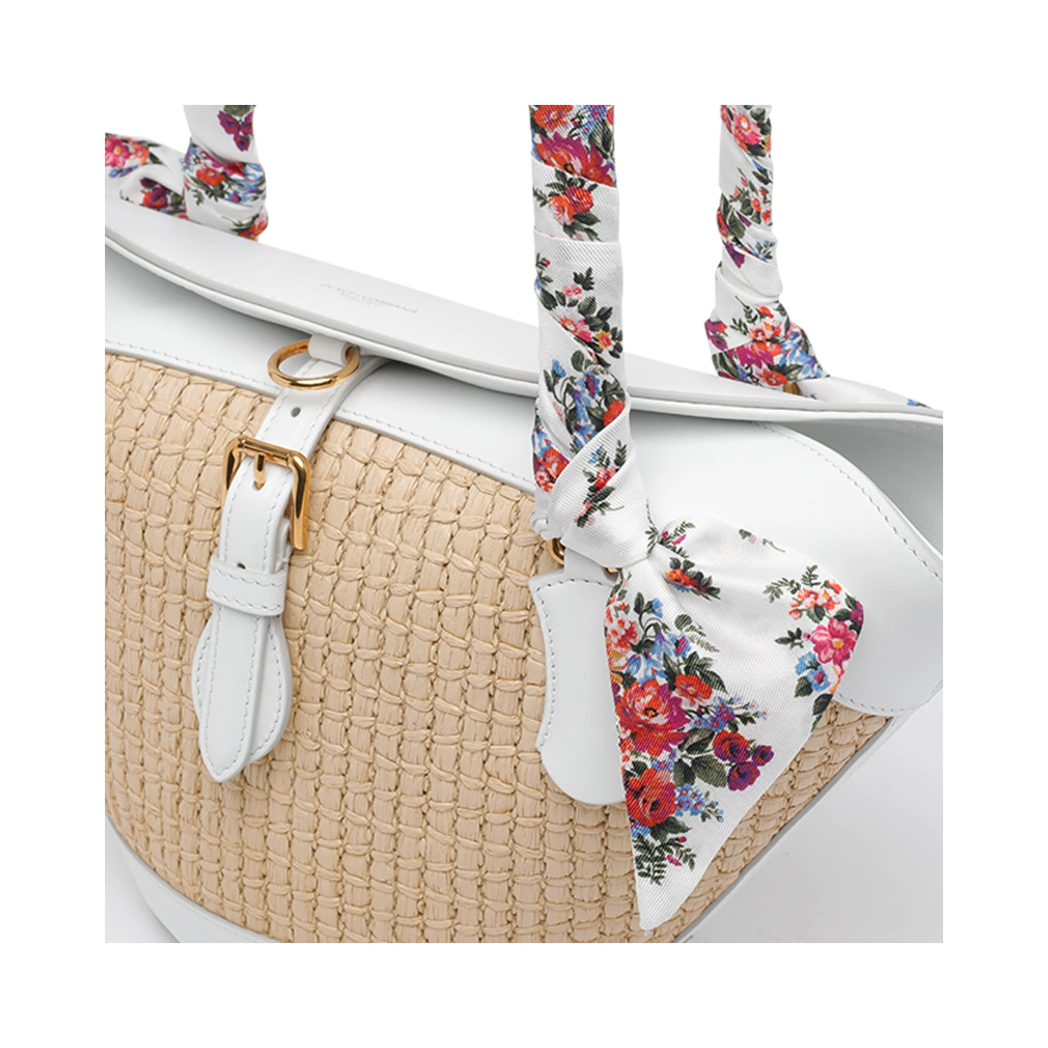 Capri straw tote bag