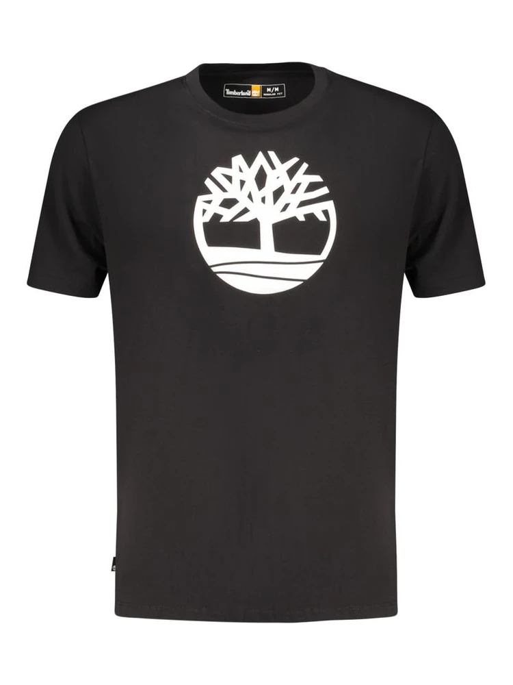 Black Cotton Men's T-Shirt