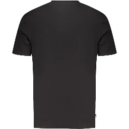 Black Cotton Men's T-Shirt