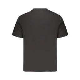 Black Cotton Men's T-Shirt