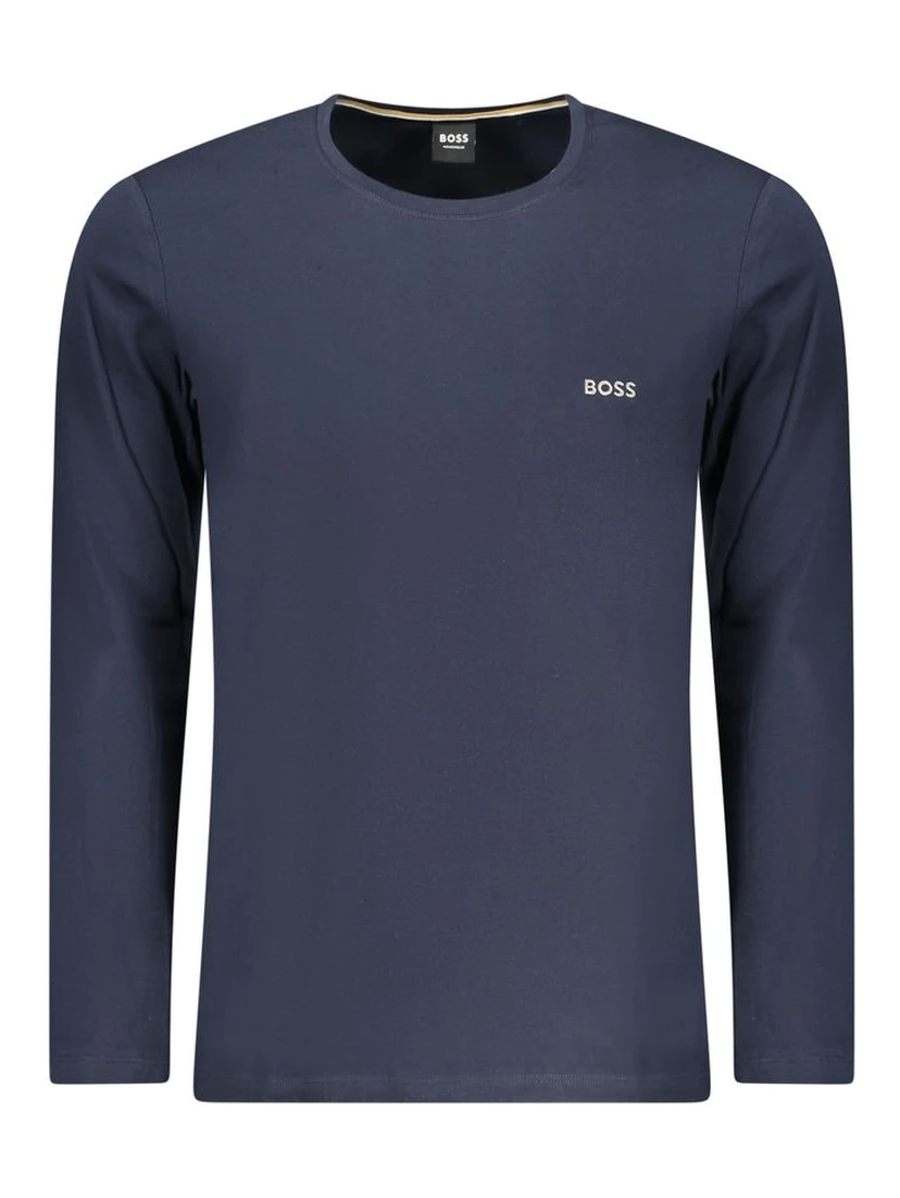 Blue Cotton Men's T-Shirt