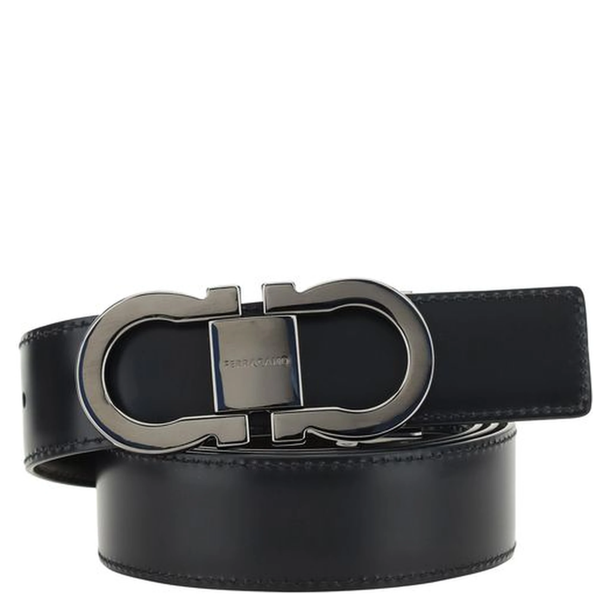 Black Calf Leather Bos Taurus Regular Belt