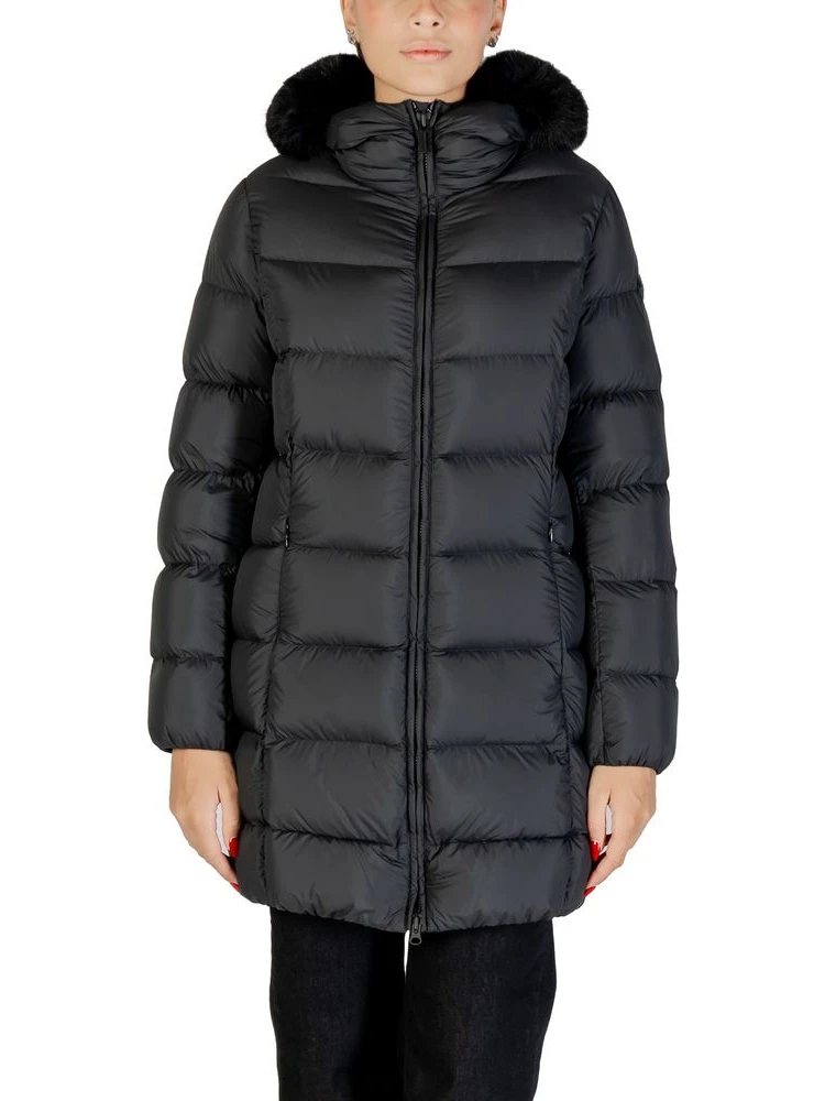 Black Polyester Coat