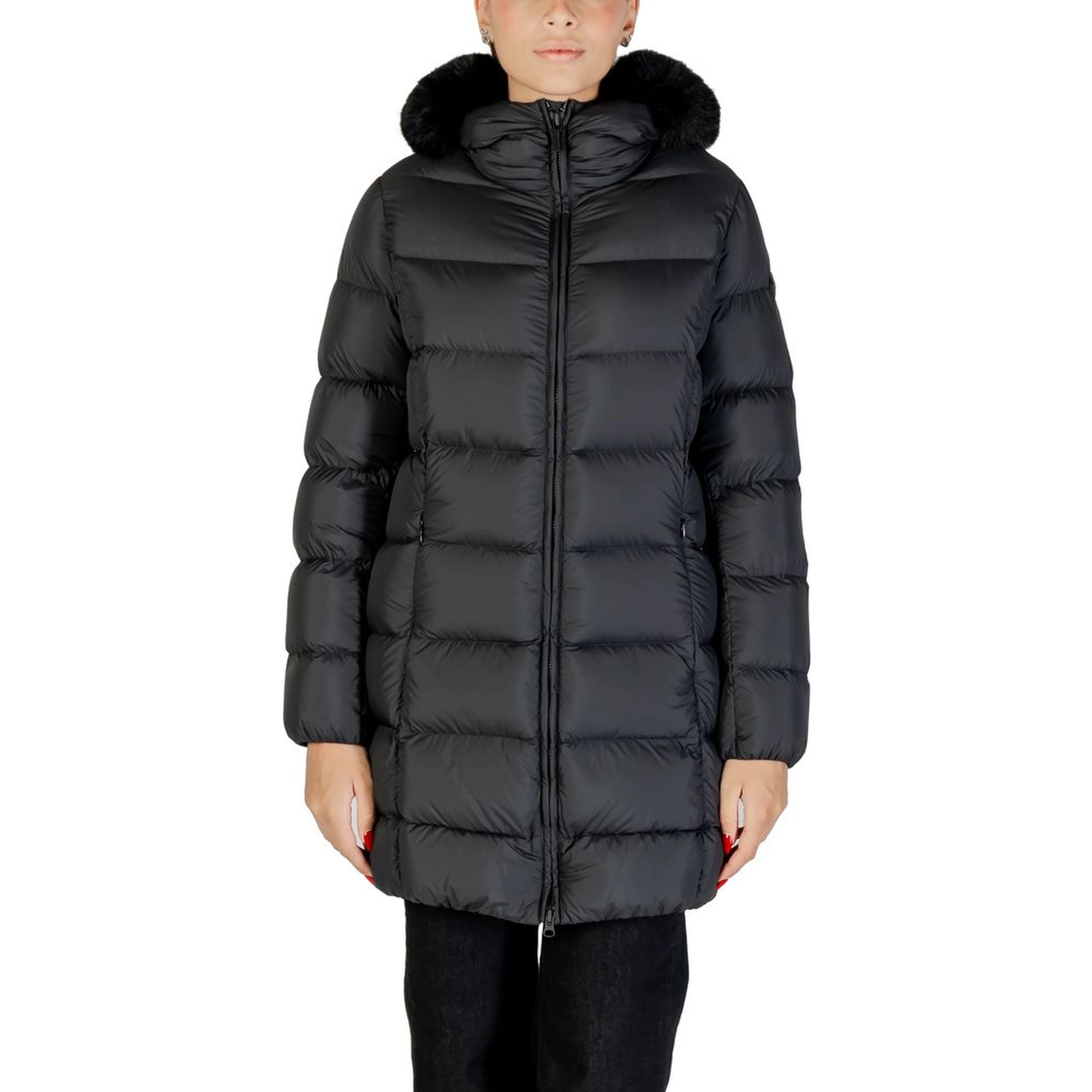 Black Polyester Coat