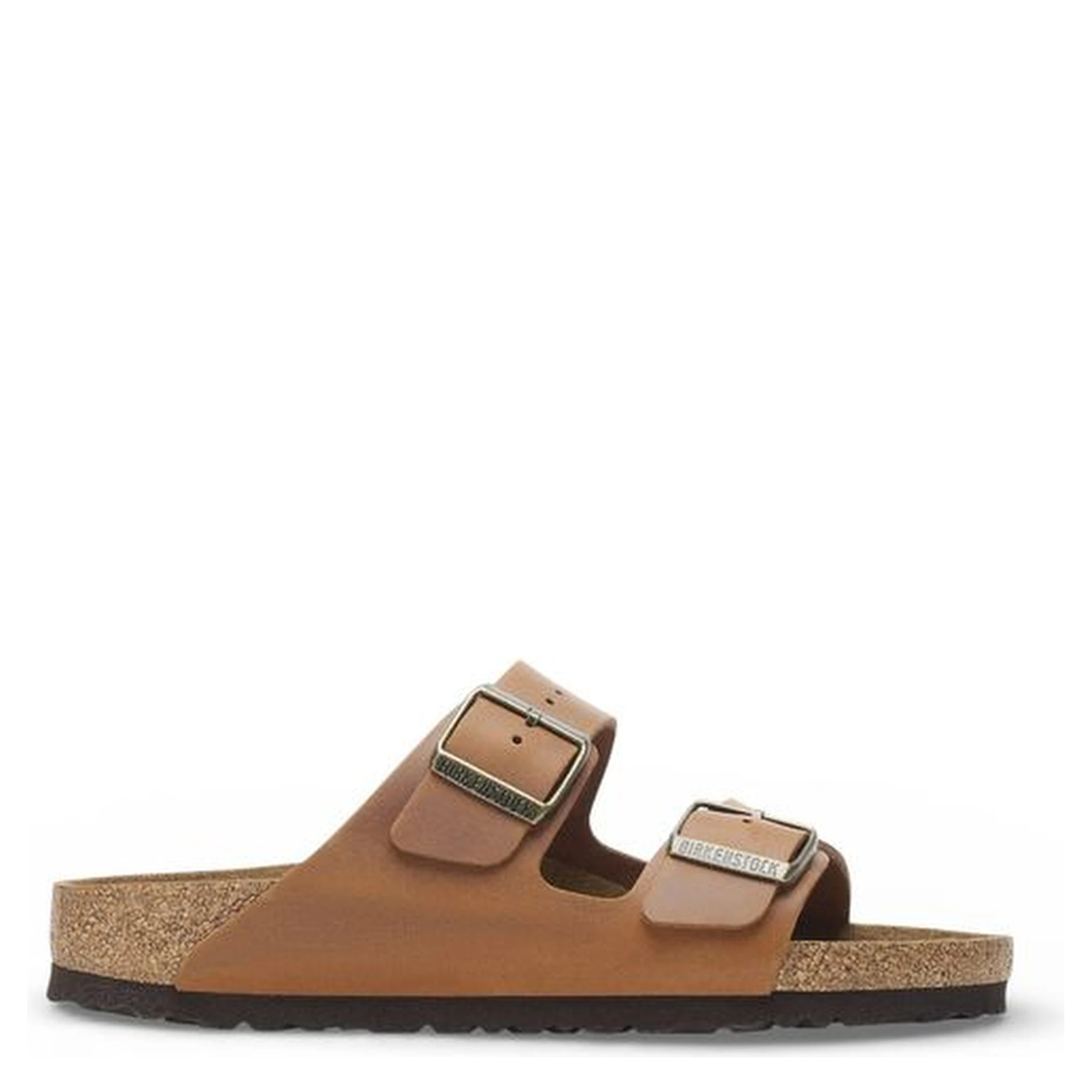 Brown Leather Flat Sandals