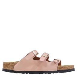 Multicolor Leather Flat Sandals
