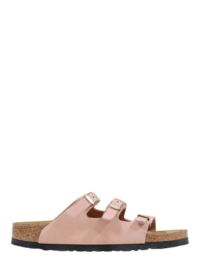 Multicolor Leather Flat Sandals