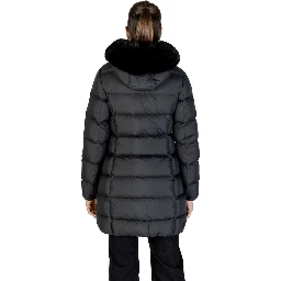 Black Polyester Coat