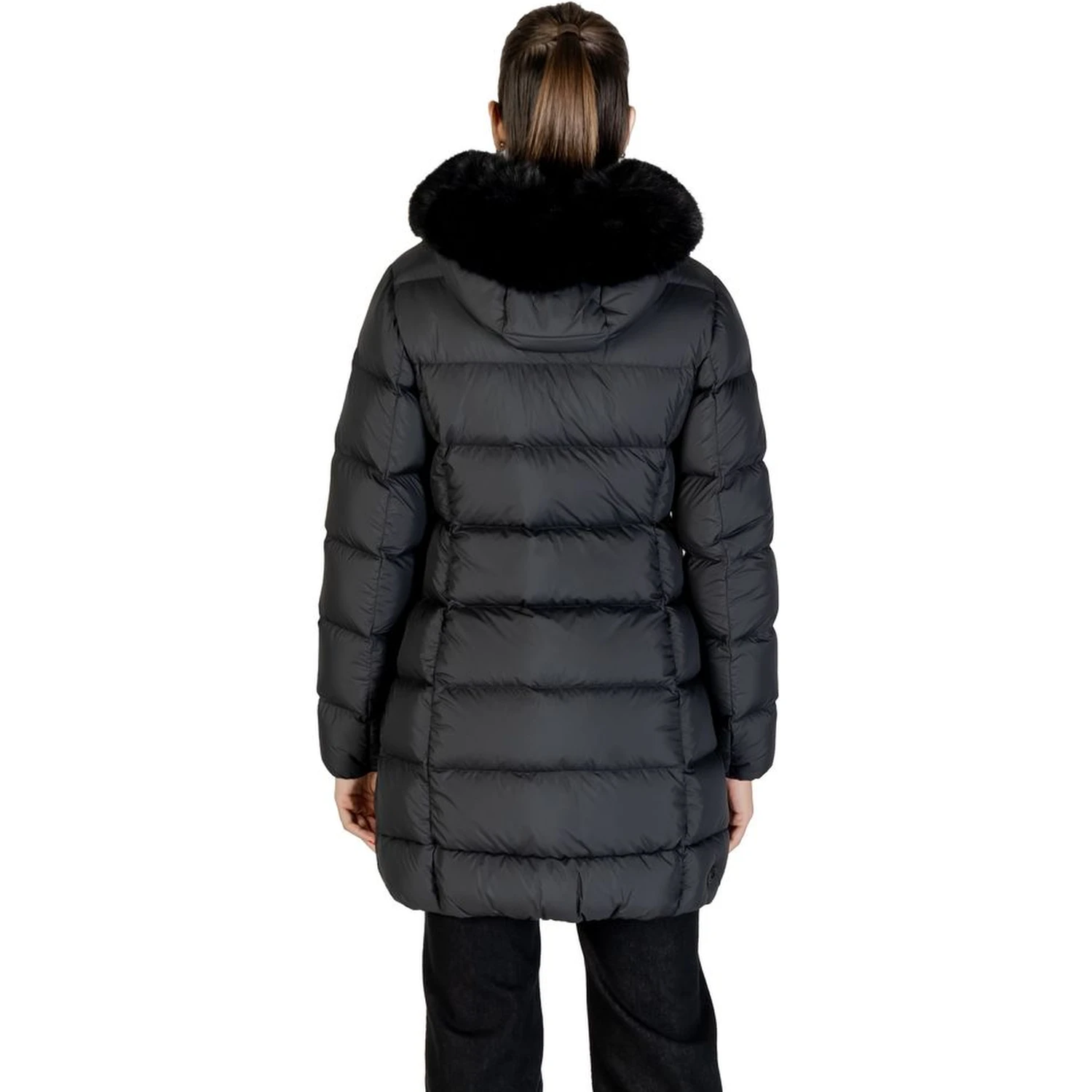 Black Polyester Coat
