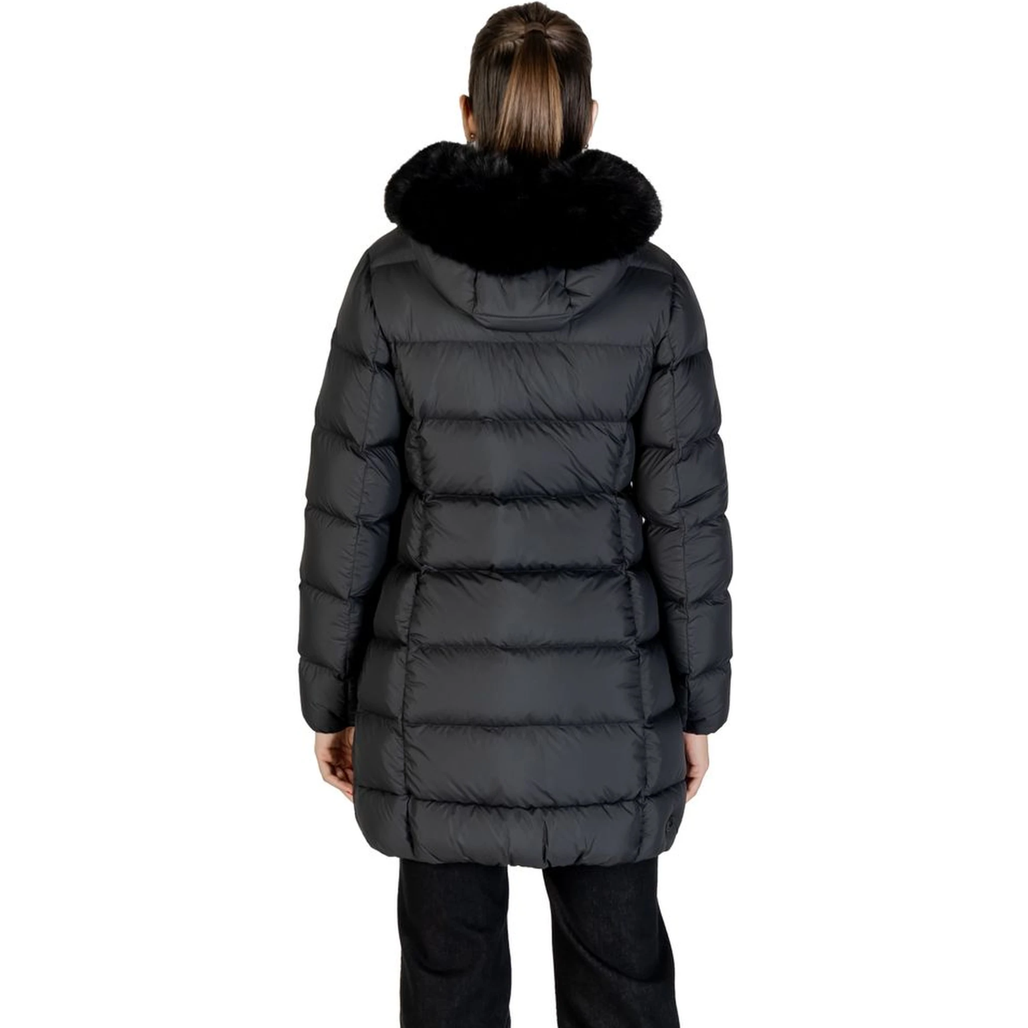 Black Polyester Coat