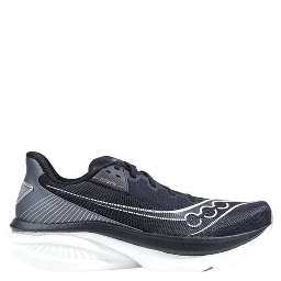 Black And White Textile Athletic Sneakers