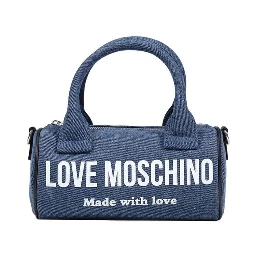 Blue Cotton Handbag