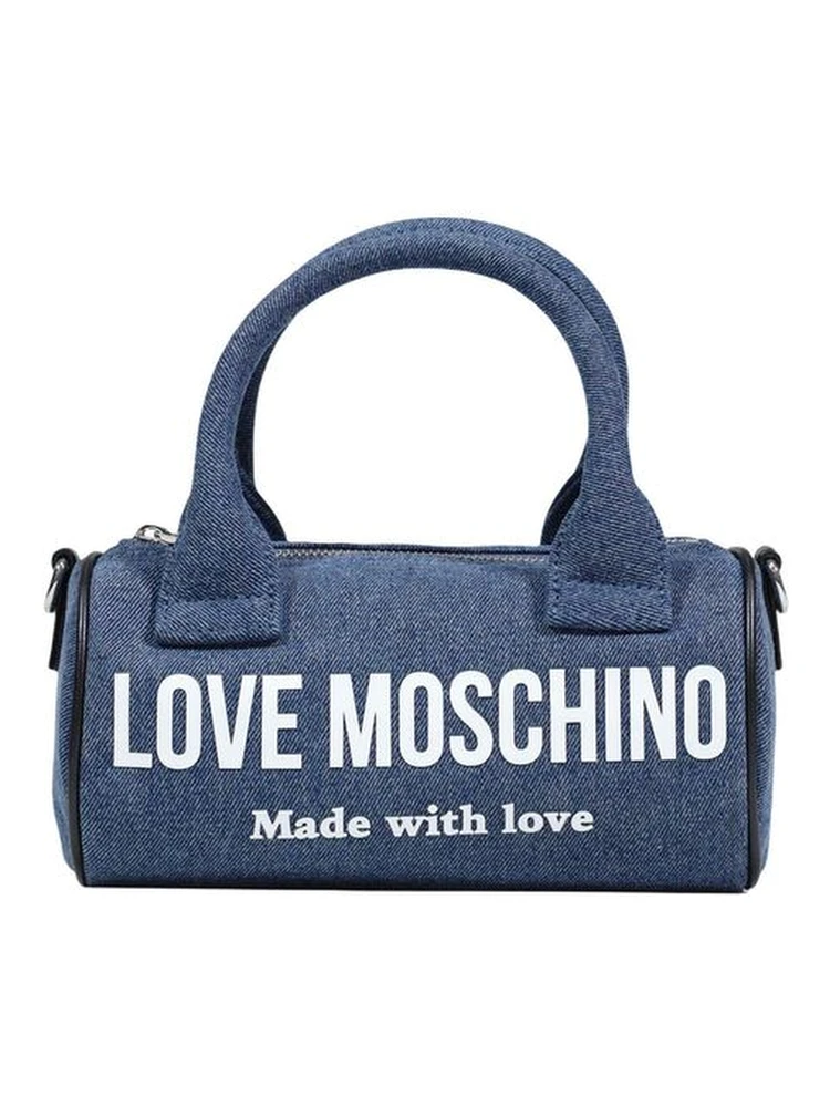 Blue Cotton Handbag