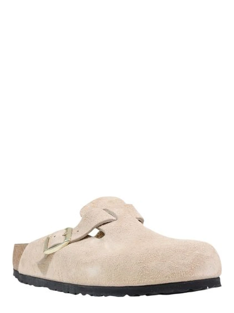 Beige Suede Leather Clogs alternative