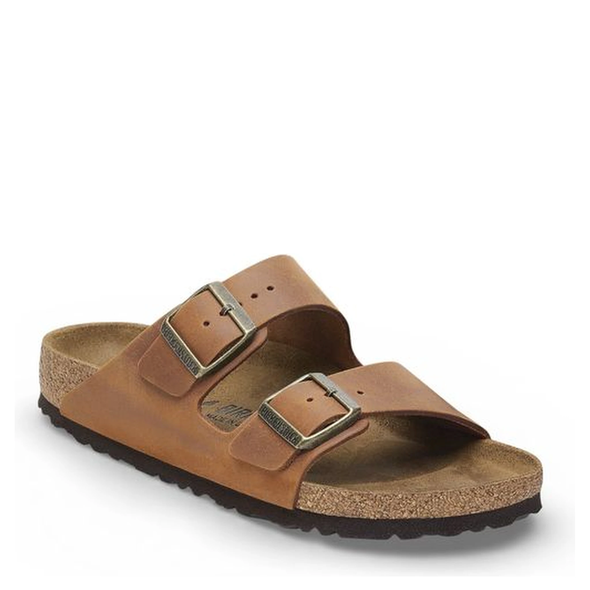 Brown Leather Flat Sandals