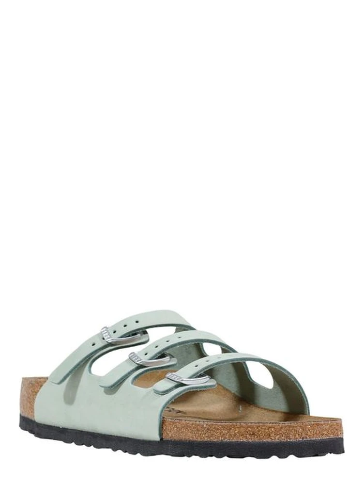 Green Leather Flat Sandals alternative