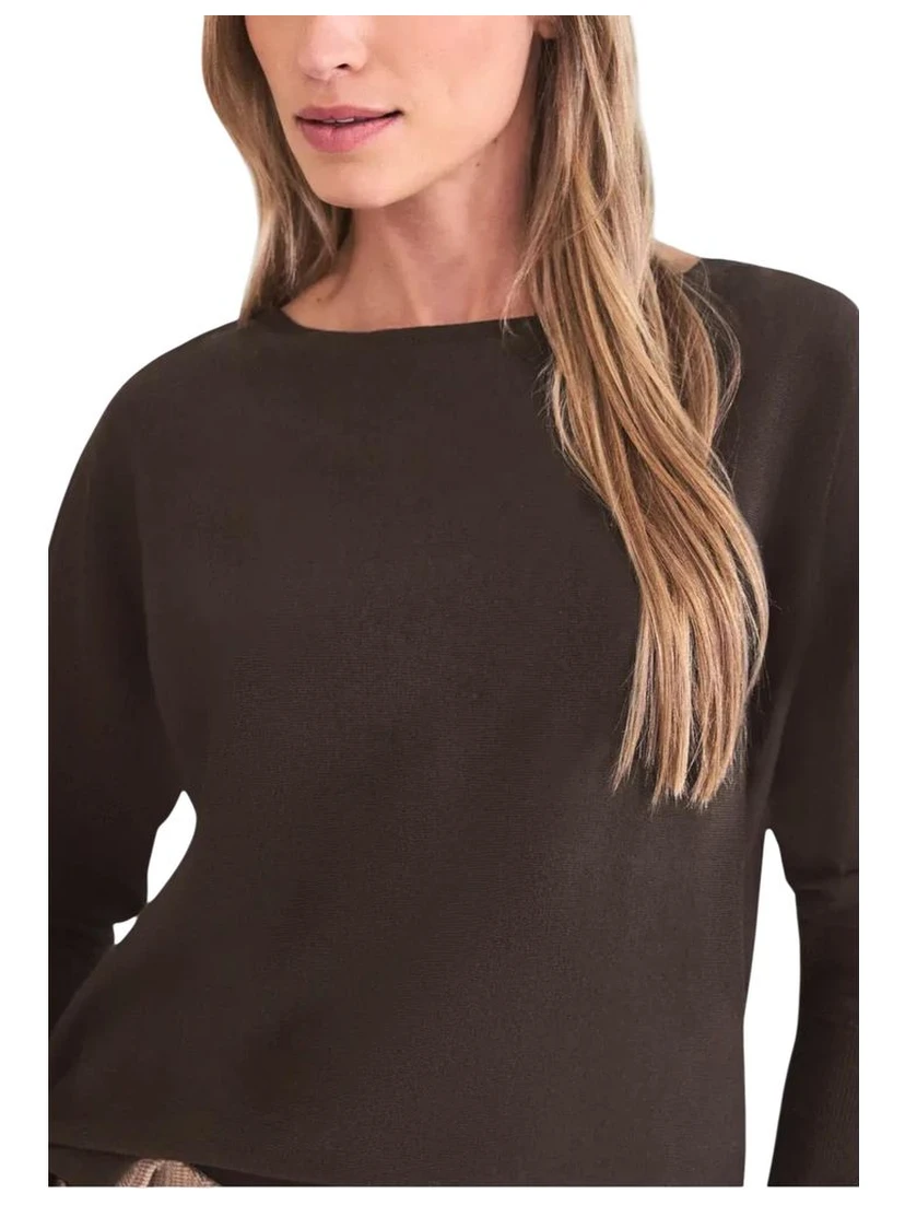 Brown Viscose Sweatshirt