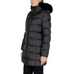 Black Polyester Coat