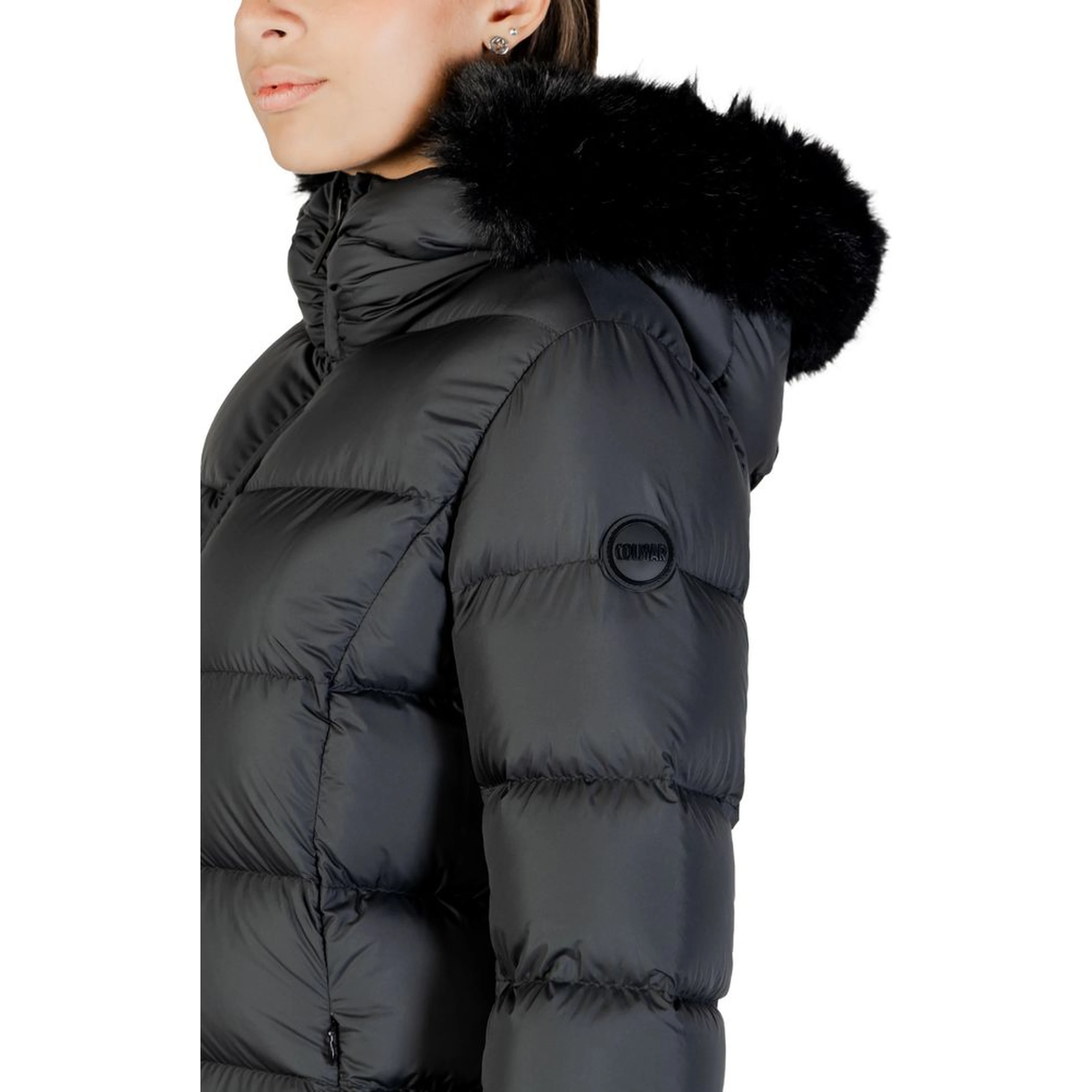 Black Polyester Coat