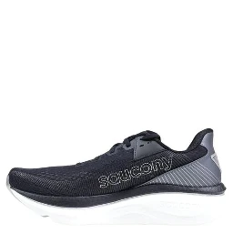 Black And White Textile Athletic Sneakers
