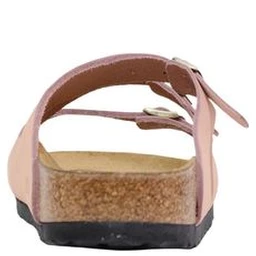 Multicolor Leather Flat Sandals