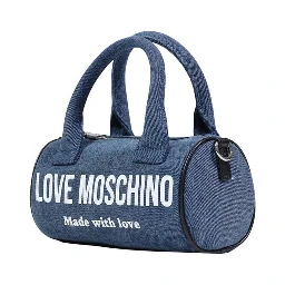 Blue Cotton Handbag