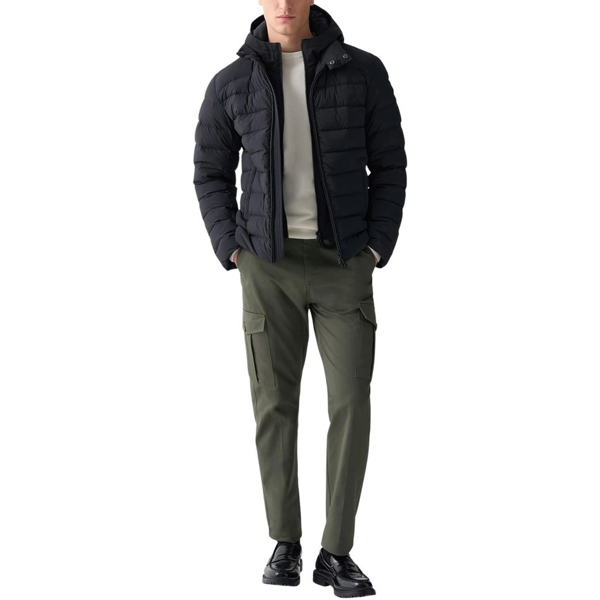 Black Polyamide Coat