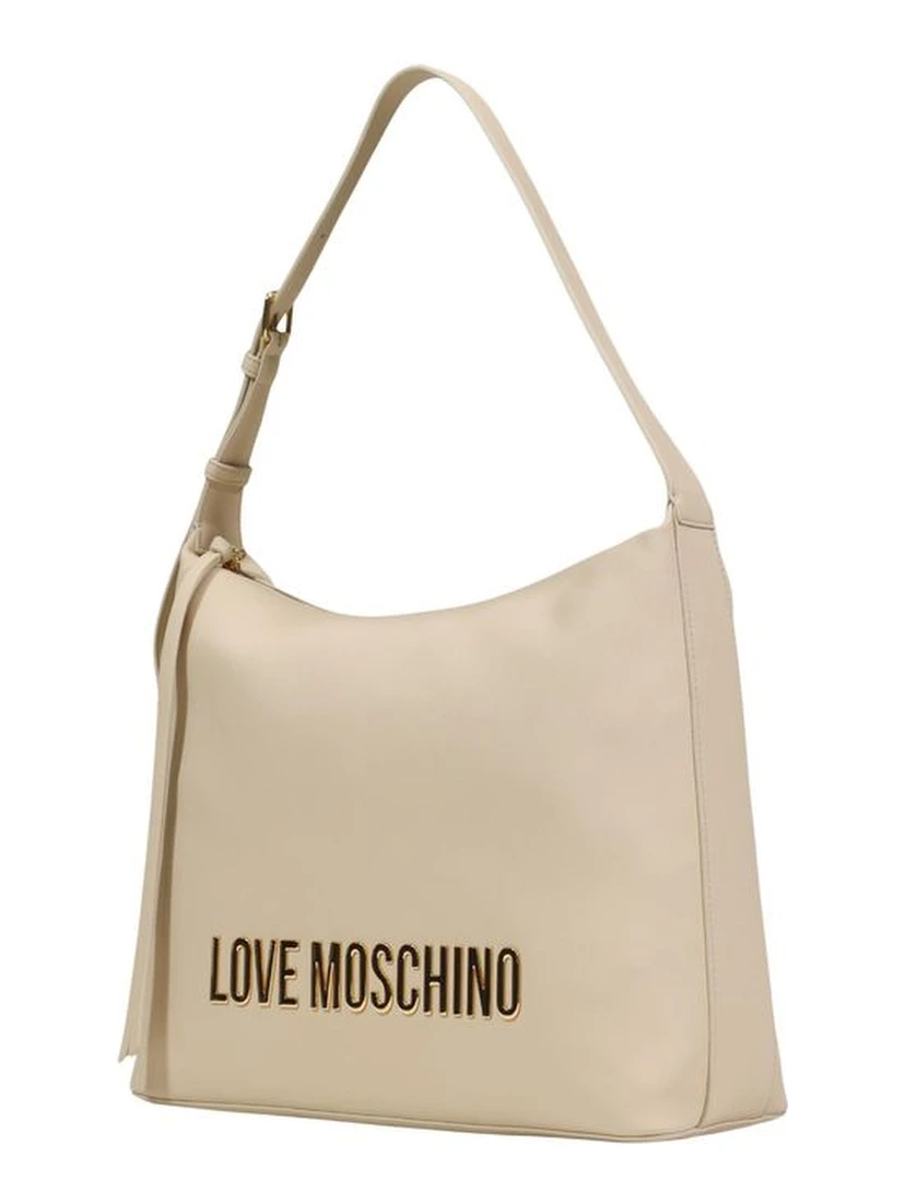 Beige Polyethylene Handbag