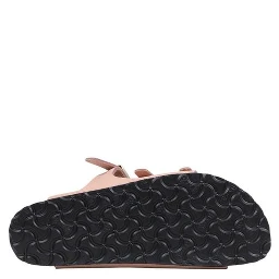 Multicolor Leather Flat Sandals